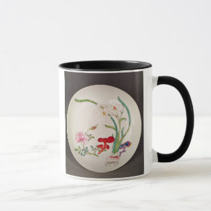 Taza El plato de porcelana, famille subió la