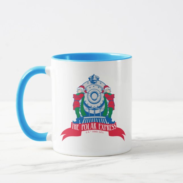 Taza El Polar Express | Elfos en pie por tren (Izquierda)