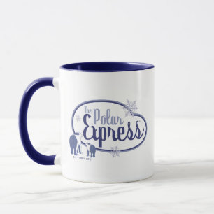 Taza El Polar Express   Gráfico retro de ositos polares