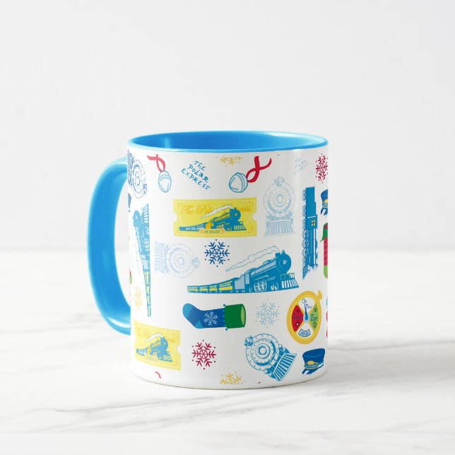 Taza El Polar Express | Patrón de iconos Navidades (Anverso izquierdo)