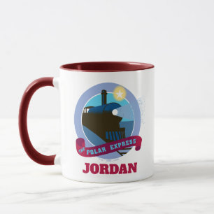 Taza El Polar Express   Tarjeta de tren de época