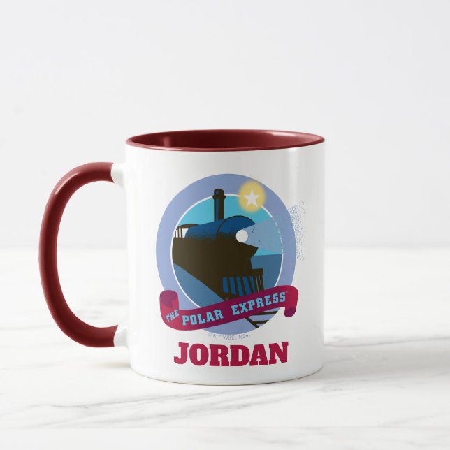Taza El Polar Express | Tarjeta de tren de época (Izquierda)