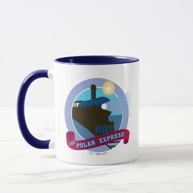 Taza El Polar Express | Tarjeta de tren de época (Izquierda)