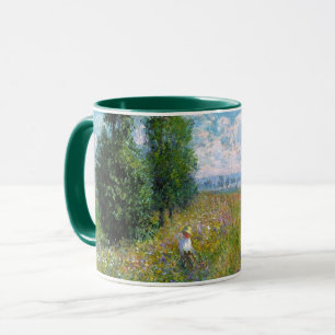 Taza El prado con álamos de Claude Monet