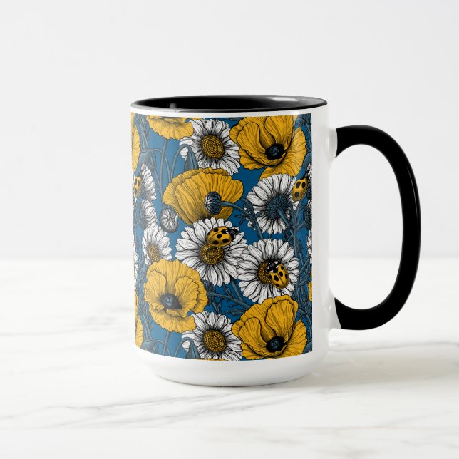 Taza El prado en amarillo y azul (Derecha)