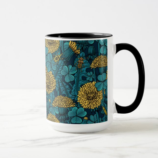 Taza El prado en amarillo y azul (Derecha)