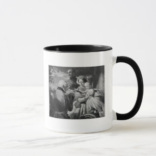 Taza El primer de mayo de 1851, grabado por Werner