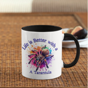 Taza El propietario de la araña de Tarantula Lover café