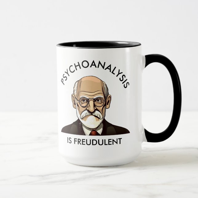 Taza El psicoanálisis es freudiano (Derecha)