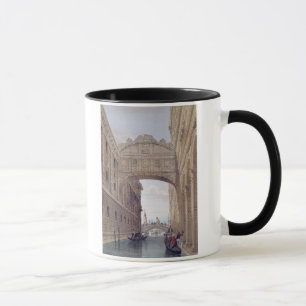 Taza El puente de suspiros, Venecia, grabada por