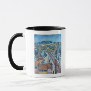 Taza El puente ferroviario en Meulen