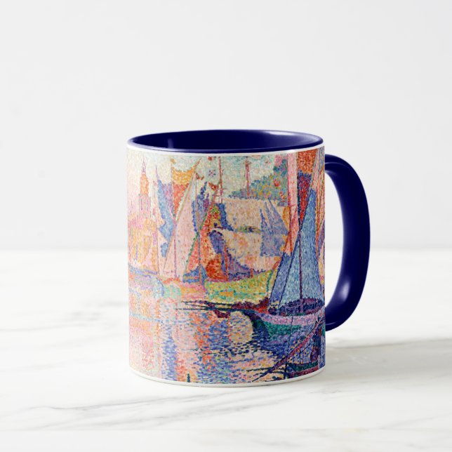 Taza El puerto de Saint-Tropez, Signac (Anverso derecho)