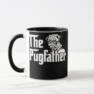 Taza El Pugfather Pug Dad