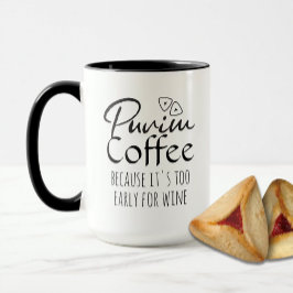 Taza El purim del café hebreo es divertido y personaliz