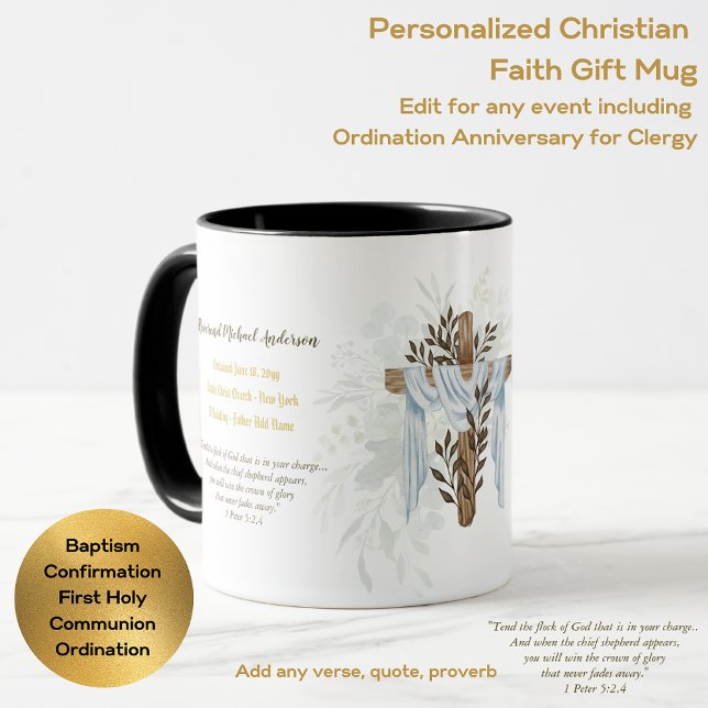 Taza El recién ordenado pastor sacerdote pastor Deacon  (Subido por el creador)