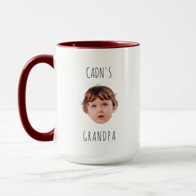 Taza El regalo de cumpleaños moderno para el abuelo (Izquierda)