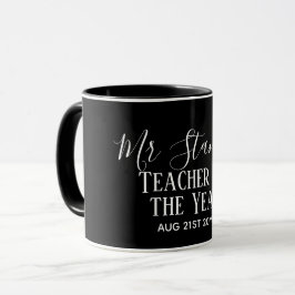 Taza El regalo de texto moderno personalizado del profe