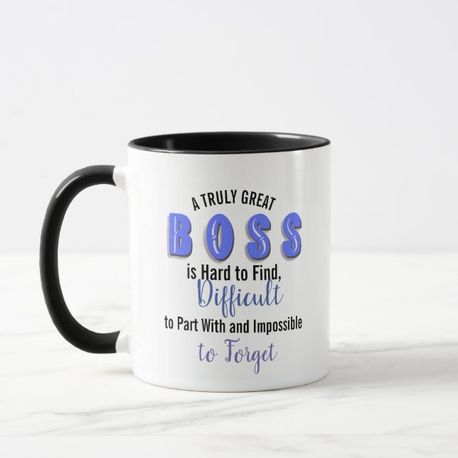 Taza el regalo del aprecio del jefe Boss verdaderamente (Izquierda)