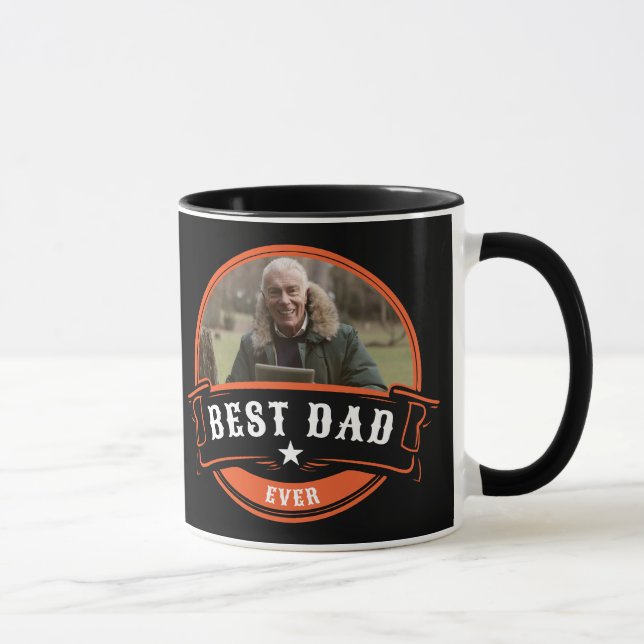 Taza El regalo del Día del Padre de los Mejores Papá en (Derecha)