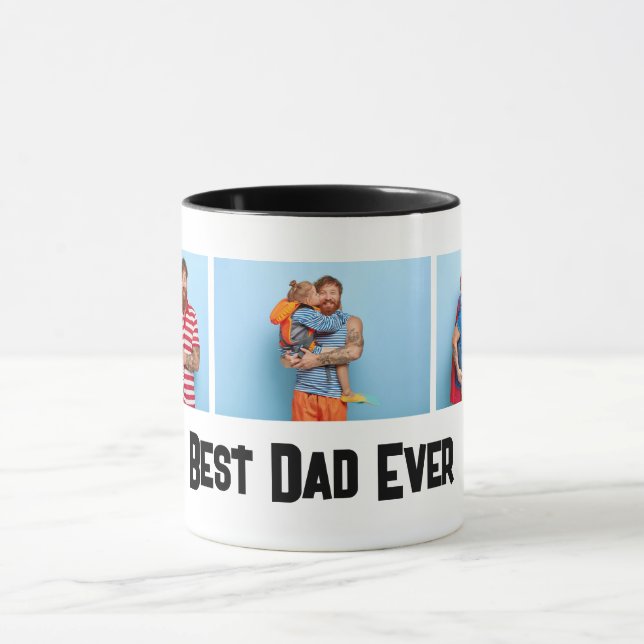 Taza El regalo del Día del Padre Mejor Papá Cada 3 Coll (Centro)