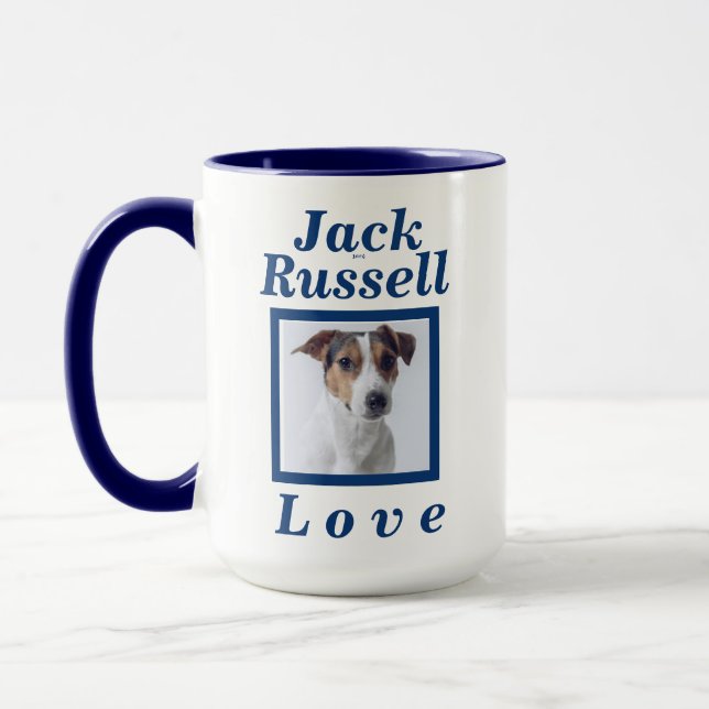 Taza "El regalo más lindo del amor de Jack Russell" (Izquierda)