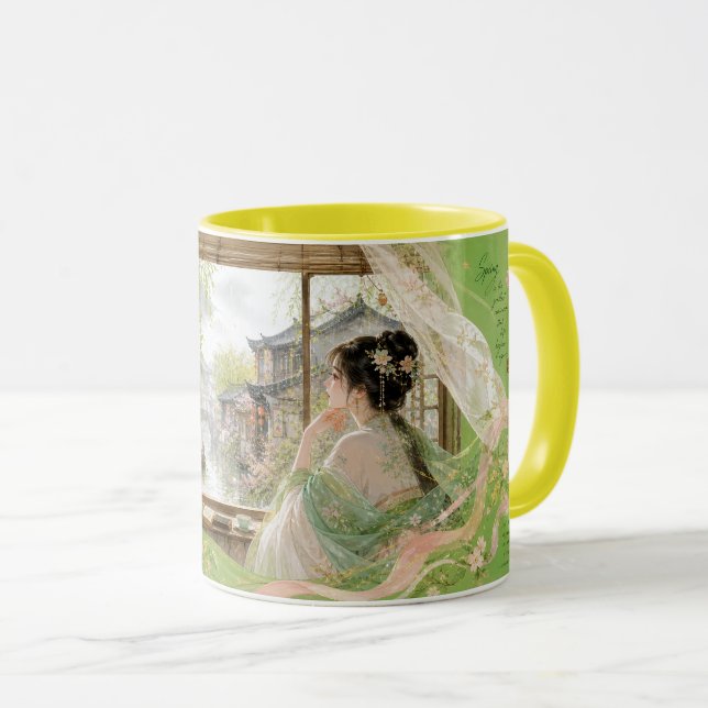 Taza El regreso de la primavera. (Anverso derecho)