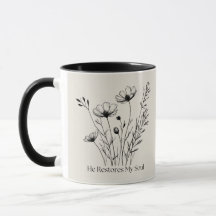 Él restaura mi alma diseño minimalista