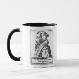 Taza El retrato de Juan Calvino envejeció 53, 1564