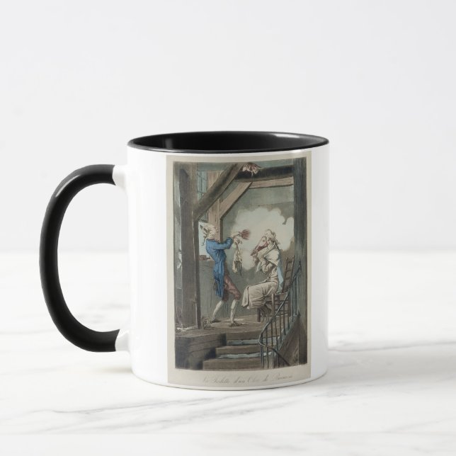 Taza El retrete del vendedor de un abogado, grabado por (Izquierda)