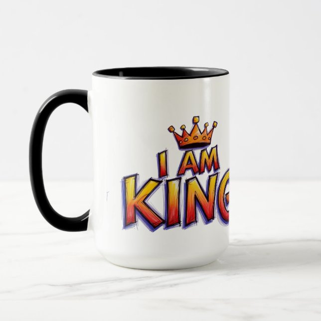 Taza El rey de todo - desde el sofá hasta el café (Izquierda)