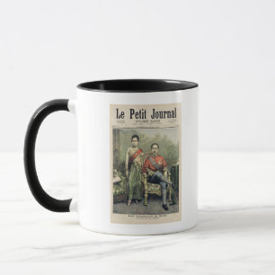 Taza El rey y la reina de Tailandia