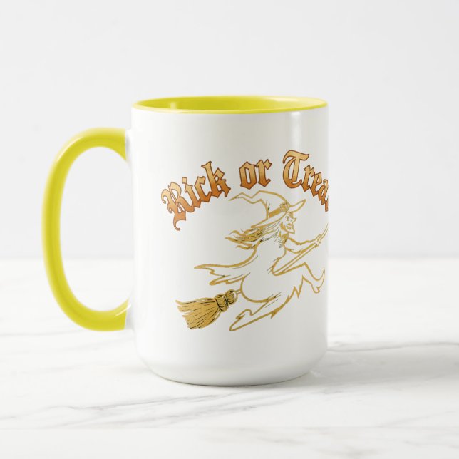 Taza El Rick amarillo o Treat Mug (Izquierda)