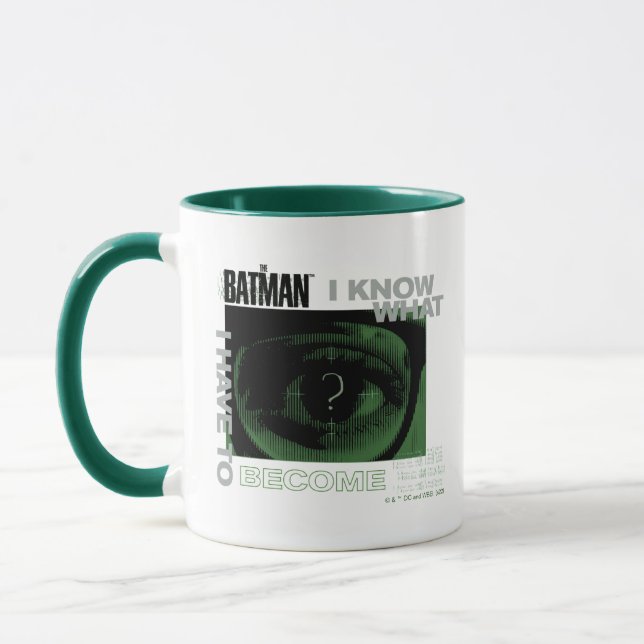 Taza El Riddler "Sé Lo Que Tengo Que Convertirme" (Izquierda)