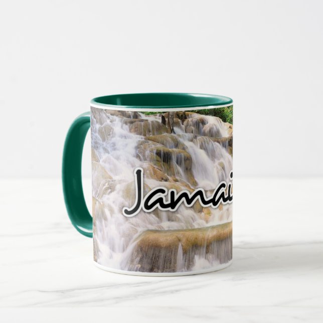 Taza El río Dunn de Jamaica cae cerca (Anverso izquierdo)