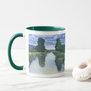 Taza El río en Berville de Felix Vallotton, Arte fino