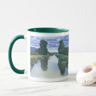 Taza El río en Berville de Felix Vallotton, Arte fino