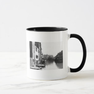 Taza El río Gera en Erfurt, Thiringia, c.1910