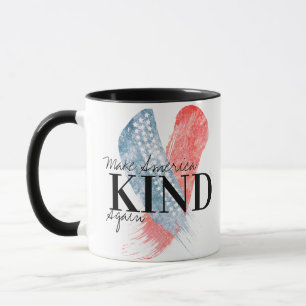 Taza el rojo azul hace a Estados Unidos un Personalizab