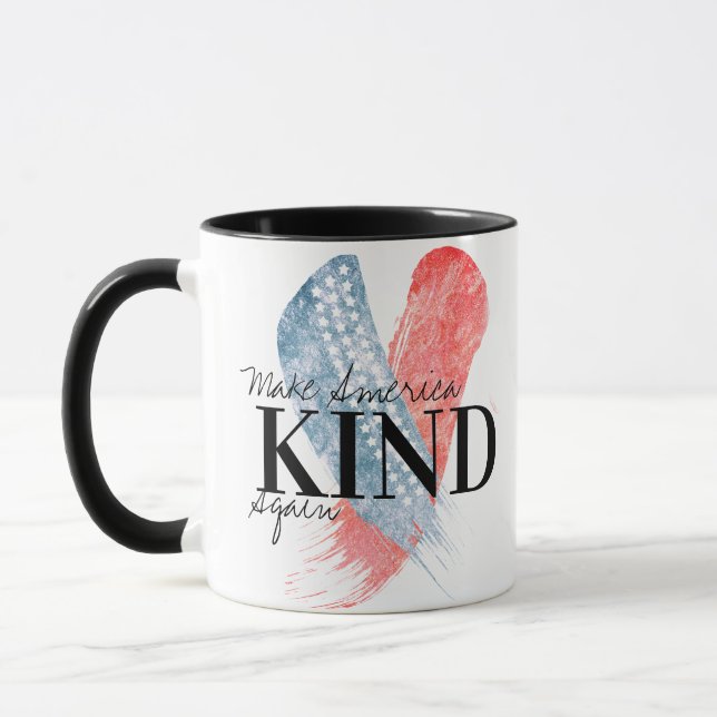 Taza el rojo azul hace a Estados Unidos un Personalizab (Izquierda)
