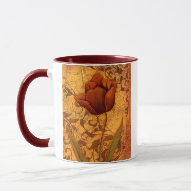 Taza El rojo florece II (Izquierda)