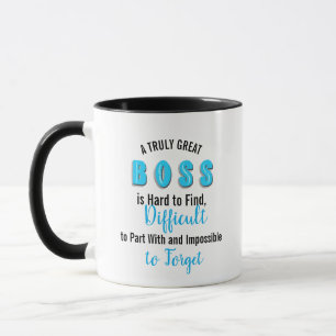 Taza el ROSA del aprecio del jefe Boss verdaderamente