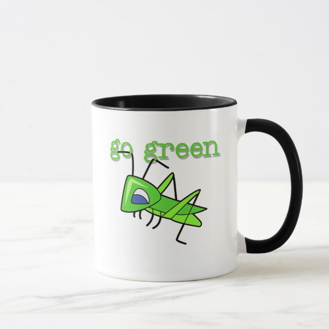 Taza El saltamontes va las camisetas y los regalos (Derecha)