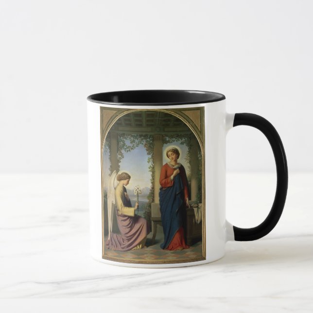 Taza El saludo angelical, o el anuncio, 1860 (Derecha)