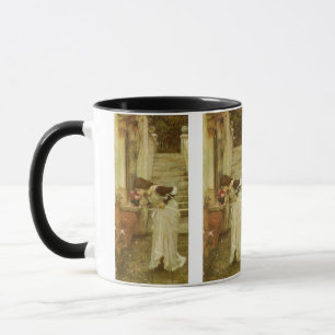 Taza El Santuario de John William Waterhouse
