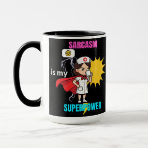 Taza El Sarcasmo Es Mi Café Med, Una Enfermera Fundador