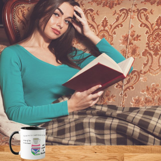 Taza El secreto de una vida bien equilibrada, el té y u (Subido por el creador)