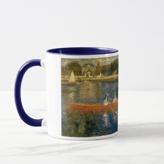 Taza El Sena de Renoir en Asnières (el Skiff) Ca 1879 (Izquierda)
