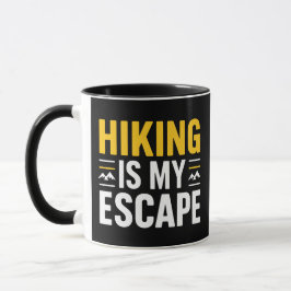 Taza El senderismo es mi atracción de escape