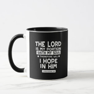 Taza El Señor es Mi Porción Lamentaciones 3 24 Citas