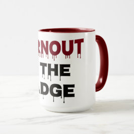 Taza El show de Pitt TV Mug | Burnout es la insignia |
